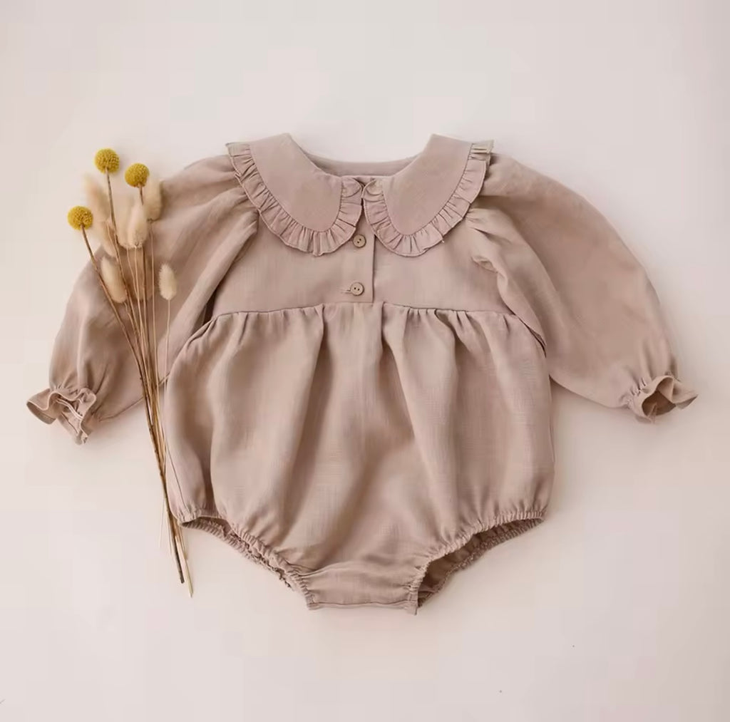 Collar Romper Dusty Pink