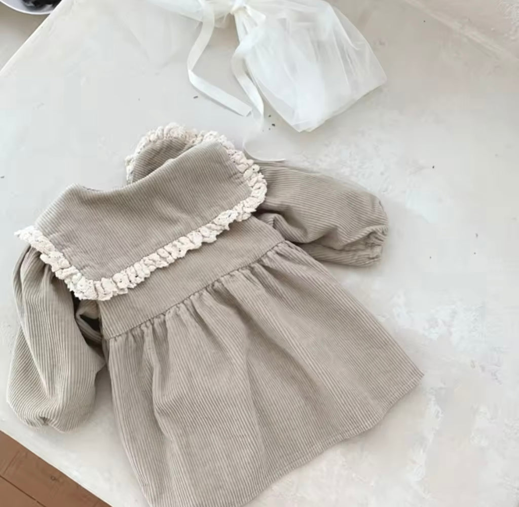 Corduroy Dress Cream