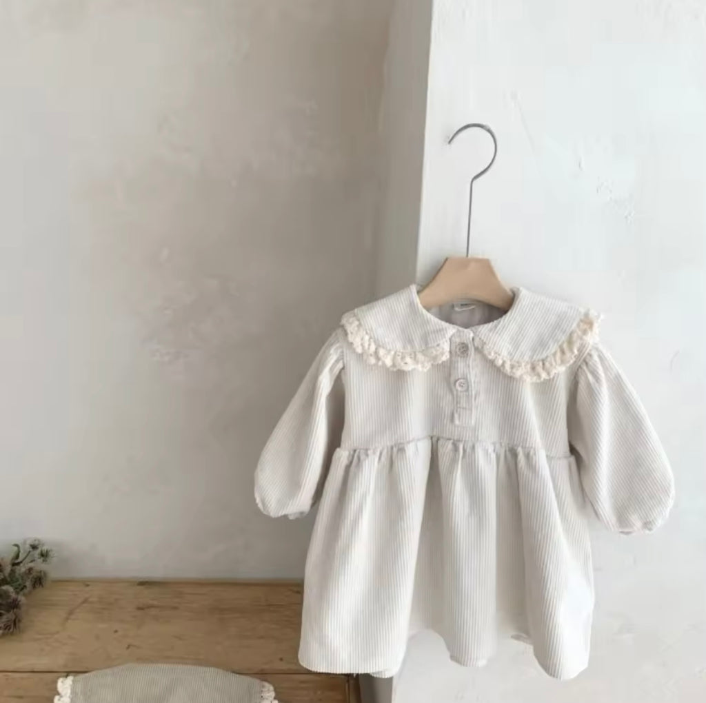 Corduroy Dress Cream