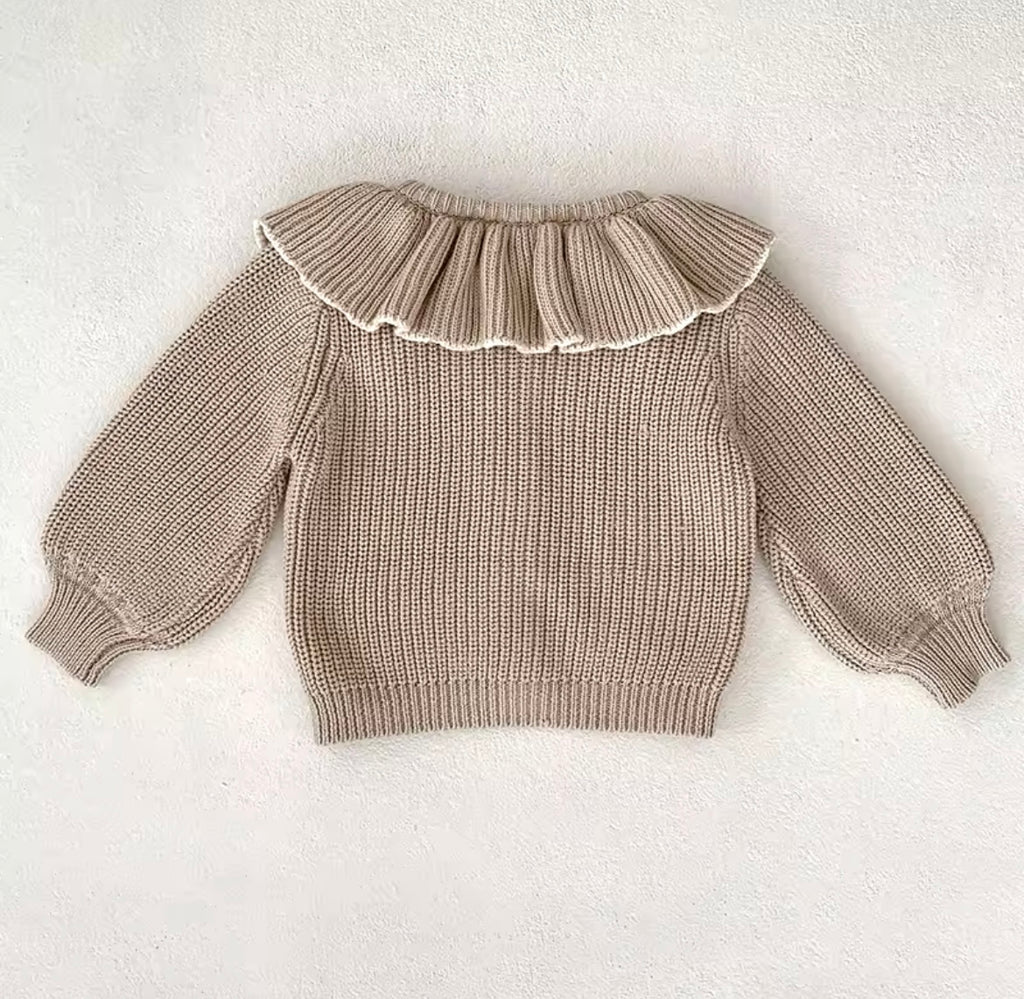 Knitted Cardigan in Oatmeal