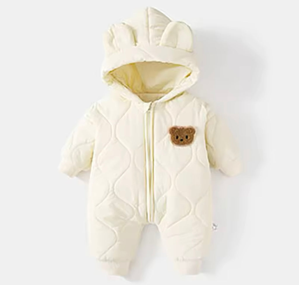 Padded Snowsuit Beige