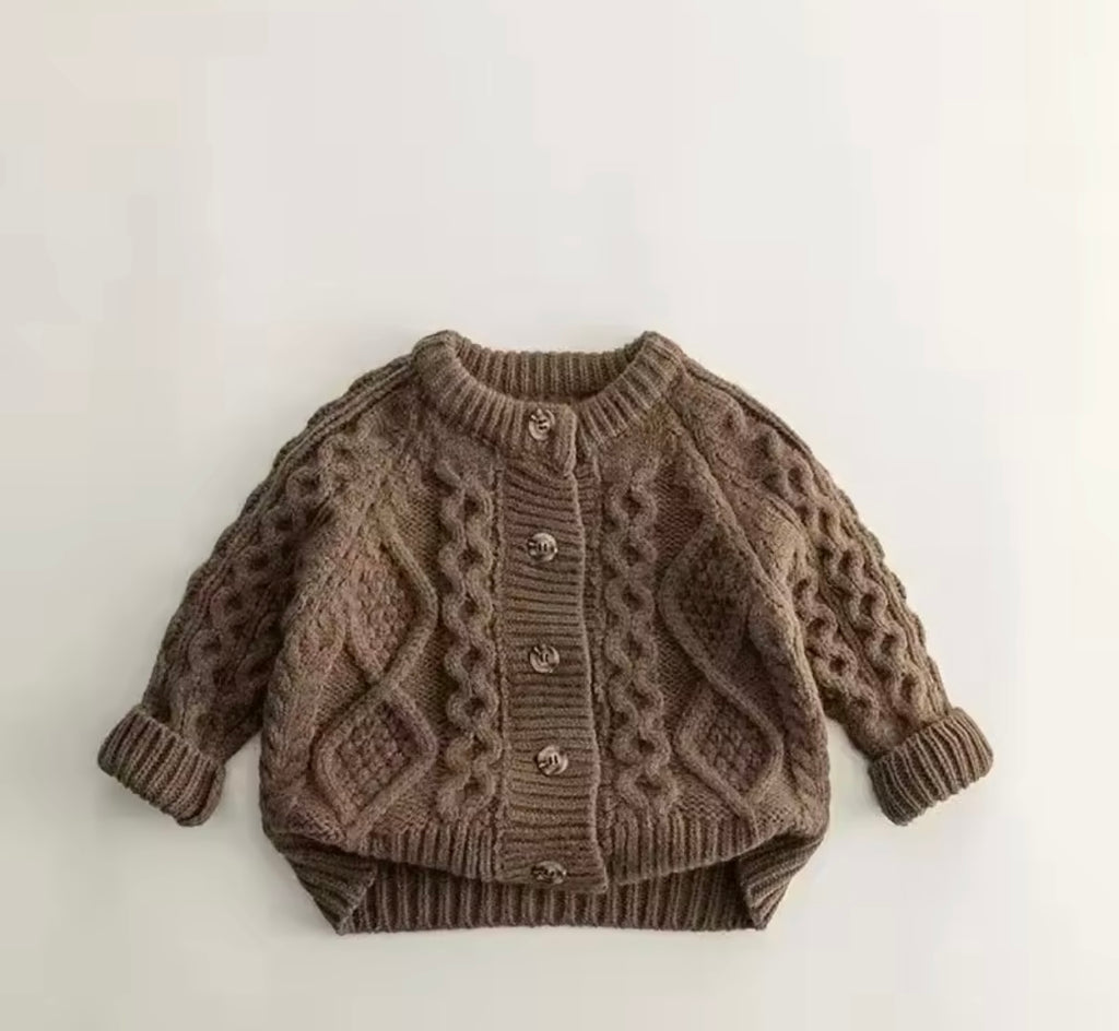 Unisex Cardigan Brown