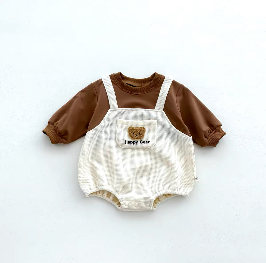 Bear Romper Beige