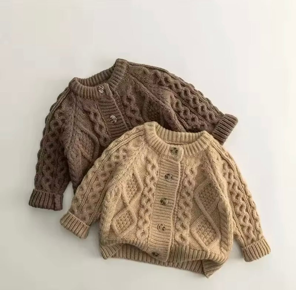 Unisex Cardigan Brown